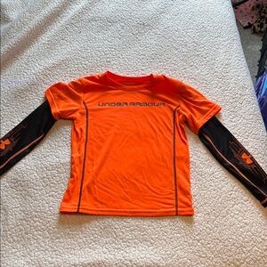 Under Armour Kids Orange and Black al season gear. Size 7
